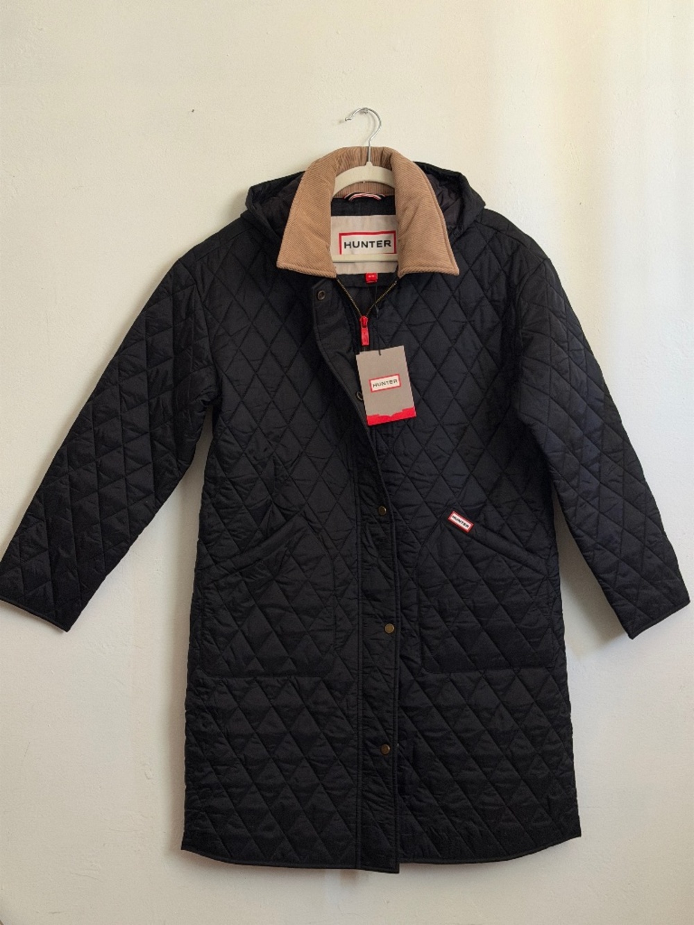 Hunter - Long black puffer coat